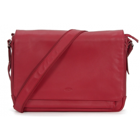 Torba listonoszka szlachetna skóra licowa