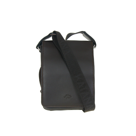 Torba raportówka ciemnobrązowa skóra licowa