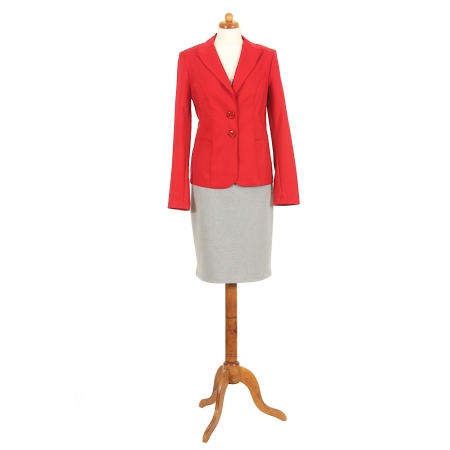 Żakiet czerwony na podszewce