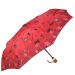 Parasol kwiaty na czerwonym