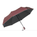 Parasol damski pełny automat bordo metalic