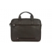 Torba na laptop ciemnobrązowa skóra licowa