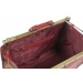 Kufer podróżny bordowa skóra licowa